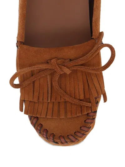 Paris Texas Loafers Bow Detail Moccasin Stitching Suede In Multi