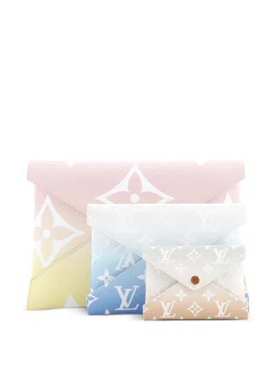 Pre-owned Louis Vuitton Kirigami Pochette Set By The Pool Monogram Giant Clutch Bag In Multi