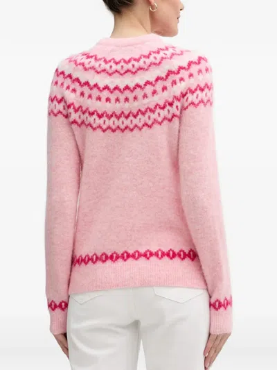 Mc2 Saint Barth Patterned Sweater In Pink
