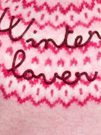 Mc2 Saint Barth Patterned Sweater In Pink