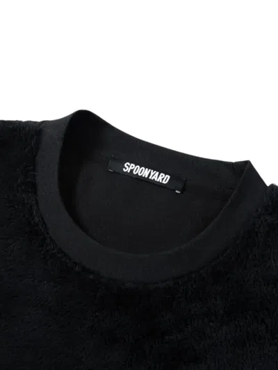 Spoonyard Zip-pocket Crew-neck Sweatshirt In Black