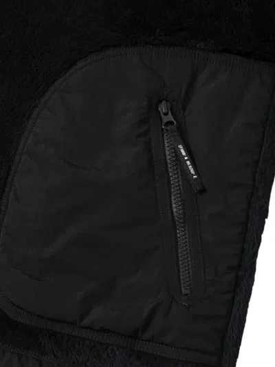 Spoonyard Zip-pocket Crew-neck Sweatshirt In Black