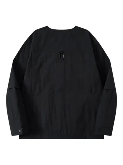 立体口袋V领夹克