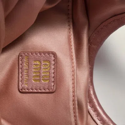 Miu Miu Ivy Lurex Tote Bag In Pink