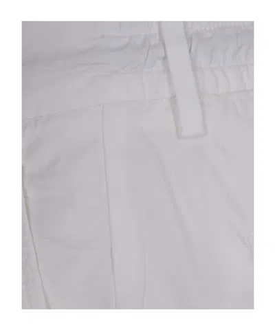 Eleventy Casual Pants With Belt Loops In White