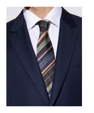 Paul Smith Striped Tie In Multi