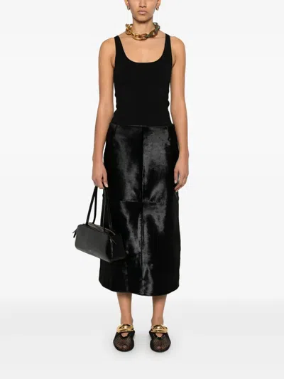 Totême Toteme Classic Compact Knit Tank Top In Black