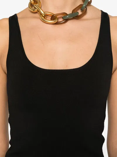 Totême Toteme Classic Compact Knit Tank Top In Black