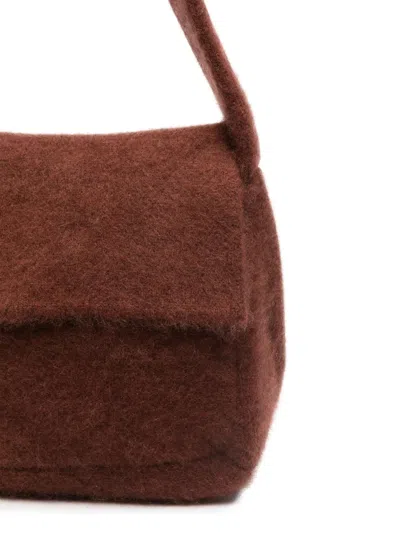 Aya Muse Textured Shoulder Bag In Brown