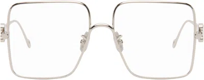 Loewe Silver Square Glasses In Silver