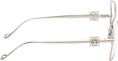 Loewe Silver Square Glasses In Silver