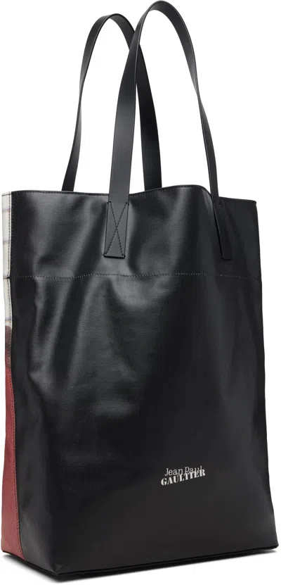 Jean Paul Gaultier Mutlicolor Coated Canvas Printed Fire Tote In Multi