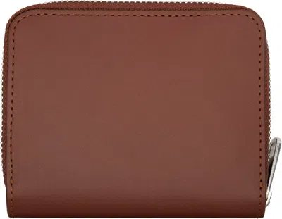 Apc Brown Chelsea Zip Wallet In Brown
