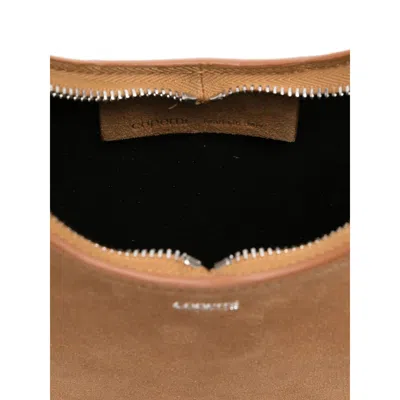 Coperni Suede Top Handle Shoulder Bag In Brown