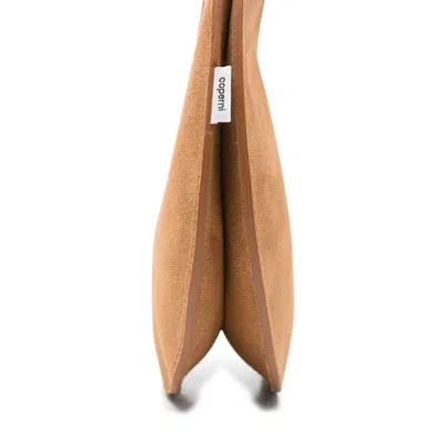 Coperni Suede Top Handle Shoulder Bag In Brown