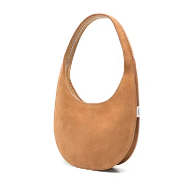 Coperni Suede Top Handle Shoulder Bag In Brown