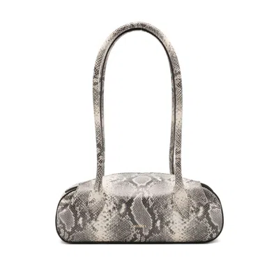 Yuzefi Mini Oyster Embossed-snakeskin Shoulder Bag In Multi