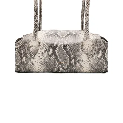 Yuzefi Mini Oyster Embossed-snakeskin Shoulder Bag In Multi