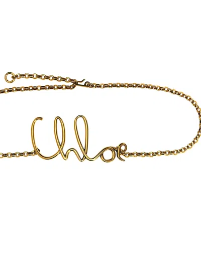 Chloé Iconic Belt In Gold