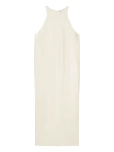 Aeron Sade Sequined Midi Dress In Neutral