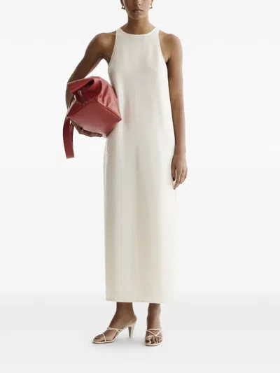 Aeron Sade Sequined Midi Dress In Neutral