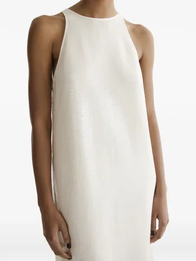 Aeron Sade Sequined Midi Dress In Neutral