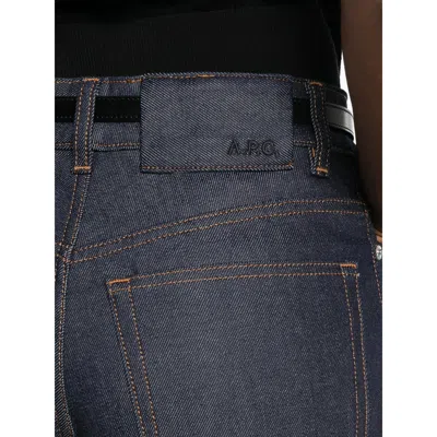 Apc Logo-embroidered Jeans