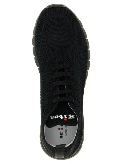 Kiton Fitb Mesh Sneakers Rubber Sole Pull Tab In Multi
