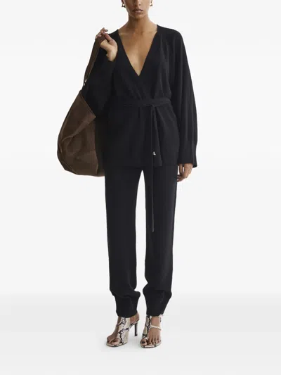 CLOUD V领束腰毛衣