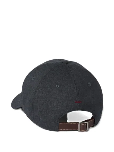 Brunello Cucinelli Embroidered-logo Baseball Cap In Gray