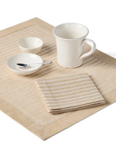 条纹餐巾套装