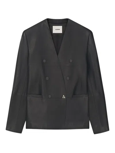 LILITH 双排扣皮夹克