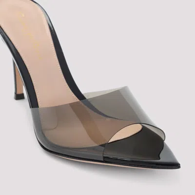 Gianvito Rossi Pointed Plexiglass Sandals With 85mm Heel Height In Black