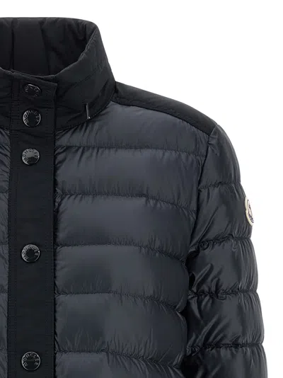 Moncler Origan Puffer Jackets Blue In Black