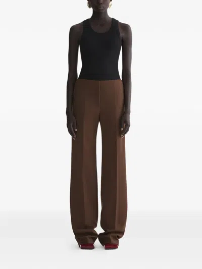 Mugler Ribbed Tank Top In Black