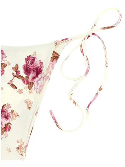 Magda Butrym Re26 Swim Briefs Low Rise Ties Floral In White