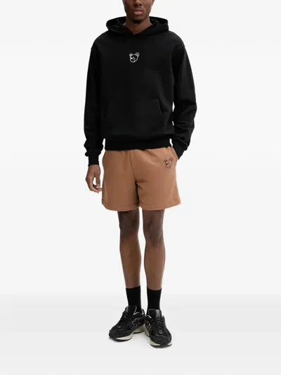 Inbetweeners Embroidered Hooded Sweatshirt In Black