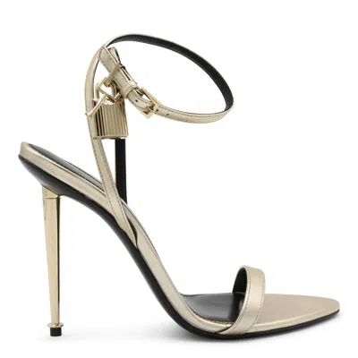 Tom Ford 85mm Padlock Leather Sandals In Pink