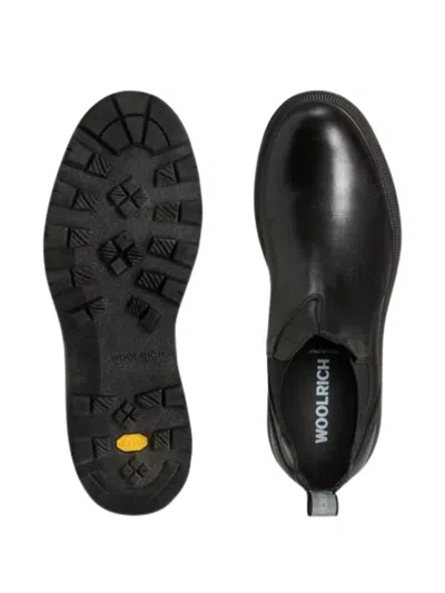 Woolrich Elastic-panelled Leather Boots In Animal Print