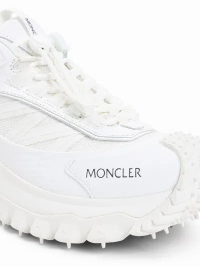 Moncler White Fabric Trailgrip Gtx Sneakers In Multi