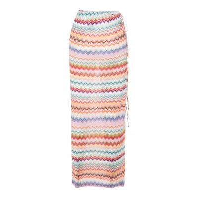Missoni Midi Knee Length Skirt Drawstring Elastic Waistband