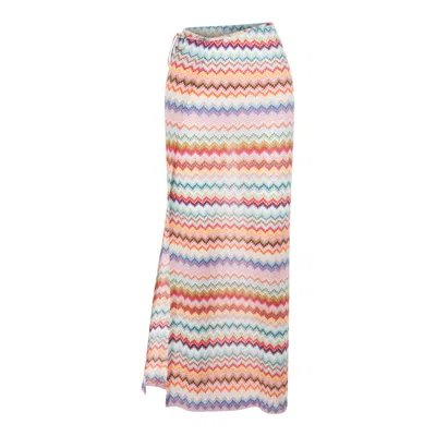 Missoni Midi Knee Length Skirt Drawstring Elastic Waistband