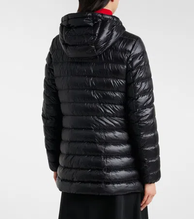 Moncler Down Hooded Jasmin Puffer Jacket In Black