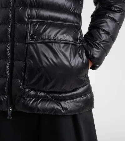 Moncler Down Hooded Jasmin Puffer Jacket In Black