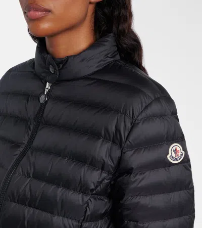 Moncler Polyamide Igelle Jacket High Collar Quilted In Black