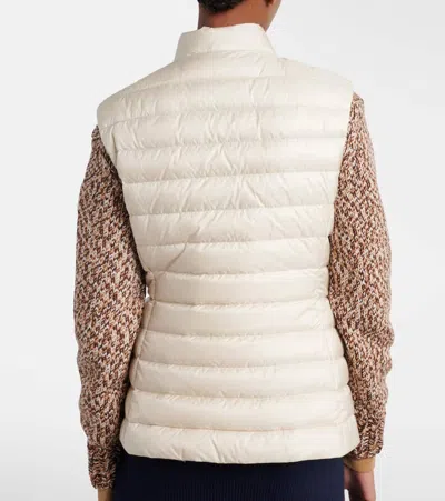 Moncler Sleevless Down Vest In White