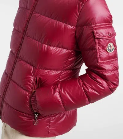 Moncler Glesse Short Padded Jacket With Hood In Red In Red