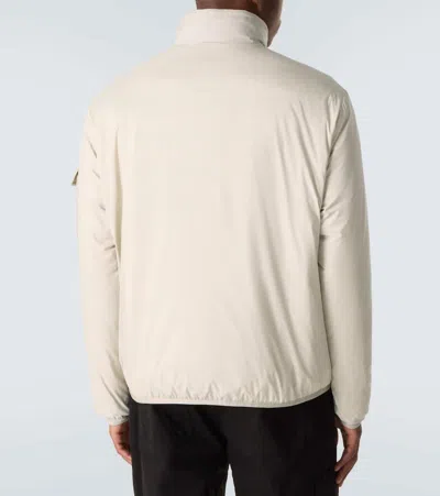 Moncler Beige Logo Patch Jacket In Neutral