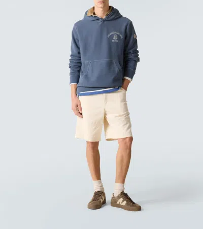 Moncler Sweatshirt With Logo In Blue