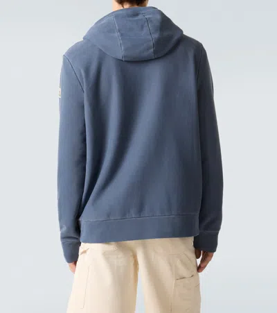 Moncler Sweatshirt With Logo In Blue